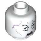 LEGO White Asajj Ventress Minifigure Head (Recessed Solid Stud) (3626 / 20589)