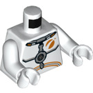 LEGO Biały Astronauta Minifigurka Tułów (973 / 76382)