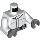 LEGO Bílá AT-ST Řidič s Ochranné brýle a Bílá Bunda Minifigurka Trup (973 / 76382)