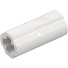 LEGO White Axle Connector (Smooth with 'x' Hole) (59443)