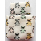 LEGO White Baby Pouch with Teddybears Pattern