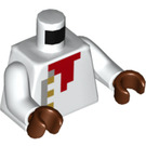 LEGO Wit Baker Minifig Torso (973 / 76382)