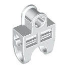 LEGO White Ball Connector with Perpendicular Axleholes and Vents and Side Slots (32174)