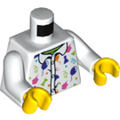 LEGO White Balloon Animal Maker Minifig Torso (973 / 76382)