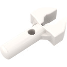 LEGO White Bar 1 with Clip (with Gap in Clip) (41005 / 48729)