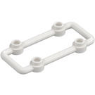 LEGO Vit Bar 3 x 6 med Fyra Knoppar (23444 / 29165)