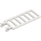 LEGO White Bar 7 x 3 with Double Clips (5630 / 6020)