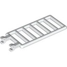 LEGO White Bar 7 x 3 with Double Clips (5630 / 6020)