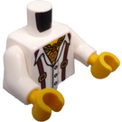 LEGO White Barman Dareth torso (973)