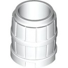 LEGO White Barrel 2 x 2 x 1.7 (2489 / 26170)