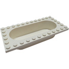 LEGO Hvit Bathtub 6 x 12 (30018)