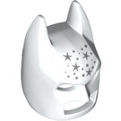 LEGO White Batman Cowl Mask with Stars with Angular Ears (10113 / 58468)