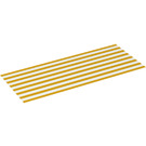 LEGO White Picnic Blanket 14 x 6 with Orange Stripes (26244 / 26245)