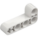 LEGO White Beam 2 x 4 Bent 90 Degrees, 2 and 4 holes (32140 / 42137)