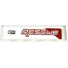 LEGO White Beam 5 with Rescue right Side Sticker (32316)