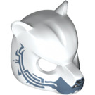 LEGO Bianco Orso Maschera con Sand Blu Muzzle e Marcature  (20233)