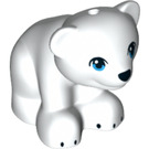 LEGO Weiß Bear (Sitting) mit Green Augen (25403)