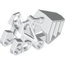 LEGO blanc Bionicle Foot Matoran avec Balle Socket (Sommets plats) (62386)