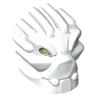 LEGO Bianco Bionicle Toa Inika Matoro Testa con Lime Occhi (54274 / 56662)