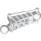 레고 하얀색 Bionicle Toa Metru 낮추다 다리 부분 ~와 함께 둘 공 Joints 그리고 둘 핀 구멍 (47297)