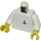 LEGO hvid Båd Worker Torso (973)