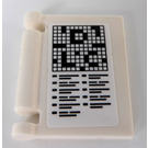 LEGO Wit Book Cover met Crossword Puzzle Sticker (24093)