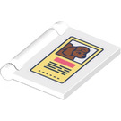 LEGO White Book Cover with Pet Dog Poster Sticker (24093)