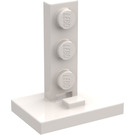 LEGO White Bracket 2 x 3 with 1 x 3 Train Signal Stand (4169)