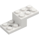 LEGO White Bracket 2 x 5 x 1.3 with Holes (11215 / 79180)