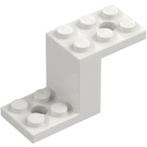 LEGO Biały Nawias 2 x 5 x 2.3 i wewnętrzny uchwyt na wypustki (28964 / 76766)