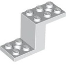 LEGO blanc Support 2 x 5 x 2.3 sans encoche pour tenon à l'intérieur (6087)