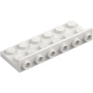 LEGO Weiß Halterung 2 x 6 mit 1 x 6 Oben (64570)