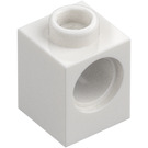 LEGO hvid Klods 1 x 1 med Hul (6541)