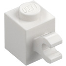 LEGO Blanc Brique 1 x 1 avec Clip Horizontal (60476 / 65459)