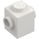 LEGO Blanc Brique 1 x 1 avec Tenons sur Deux Côtés opposés (47905)