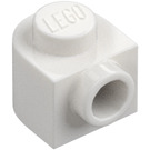 LEGO Blanco Ladrillo 1 x 1 x 0.7 Circular con Espiga lateral (3386)