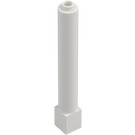 LEGO Blanco Ladrillo 1 x 1 x 6 Circular con Cuadrado Base (43888)