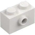 LEGO Bílá Kostka 1 x 2 s 1 Cvoček na Postranní (86876)