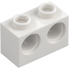 LEGO Vit Kloss 1 x 2 med 2 Hål (32000)