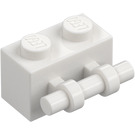 LEGO Bianco Mattoncino 1 x 2 con Maniglia (30236)