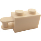 LEGO Weiß Backstein 1 x 2 mit Griff (Inset) (Einschubwelle) (26597)