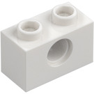 LEGO Bianco Mattoncino 1 x 2 con Foro (3700)