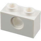 LEGO blanc Brique 1 x 2 avec Trou (3700)