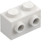 LEGO Weiß Stein 1 x 2 mit Noppen auf Ein(e) Seite (11211)