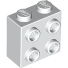 LEGO White Brick 1 x 2 x 1.6 with Studs on One Side (1939 / 22885)