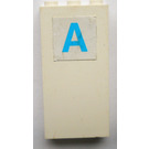 LEGO White Brick 1 x 3 x 5 with 'A' and red cross Sticker (3755)