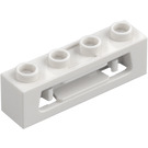 LEGO White Brick 1 X 4 Disk Shooter Projectile Launcher (16968 / 63783)