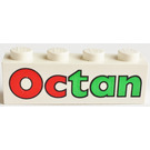 LEGO Bílá Kostka 1 x 4 s Octan (3010 / 41068)