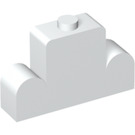 LEGO hvid Klods 1 x 4 x 2 med Centre Stud Top (4088)