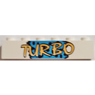 LEGO Weiß Backstein 1 x 6 mit Turbo (3009)